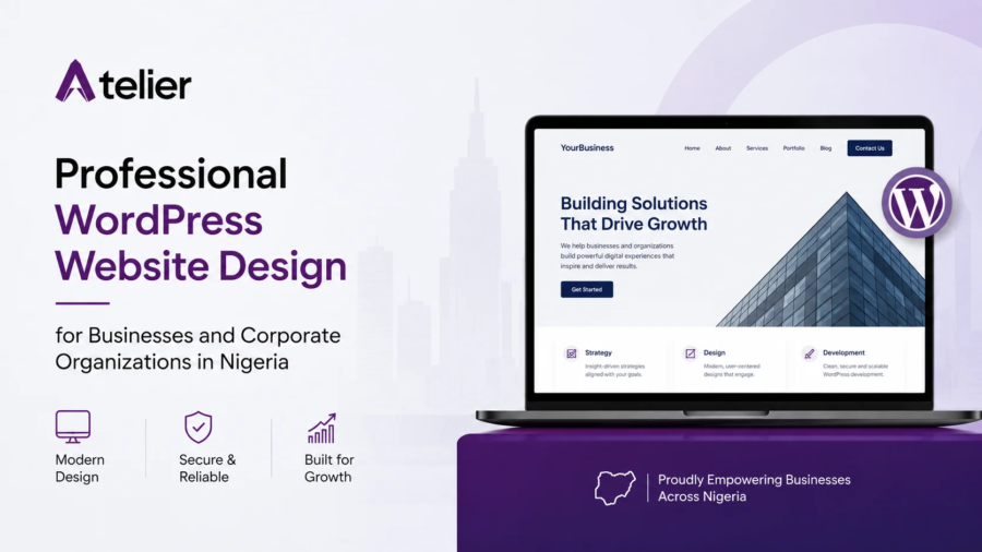 Professional WordPress website design agency in Nigeria building corporate and business websites for companies in Port Harcourt