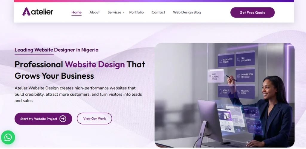 Best Website Design Companies in Nigeria 1 Atelier, best web design company in Nigeria