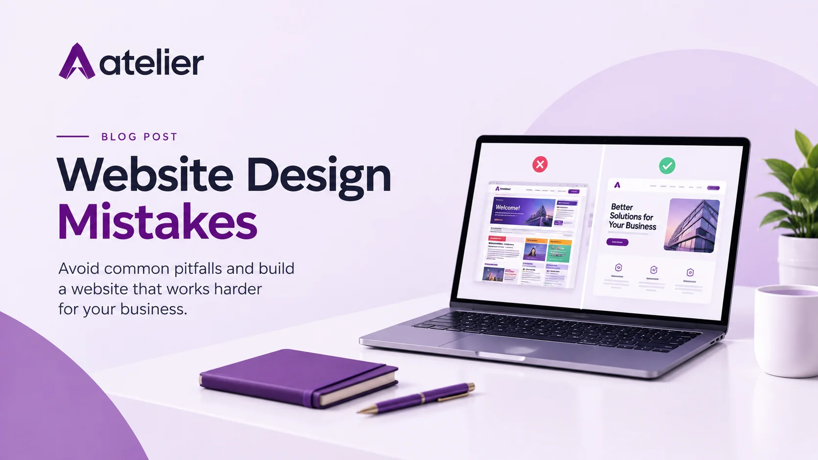 website design mistakes featured image